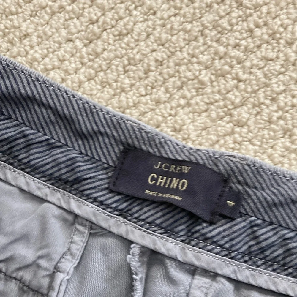 J. Crew Chino Shorts Size 4 Thick Fabric Preppy 100% Cotton Casual Grey EUC